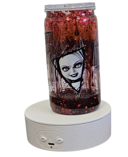 Tiffany Bride of Chucky 16oz Halloween Snowglobe Tumbler with Straw / Gobelet d’Halloween Tiffany 16oz avec paille