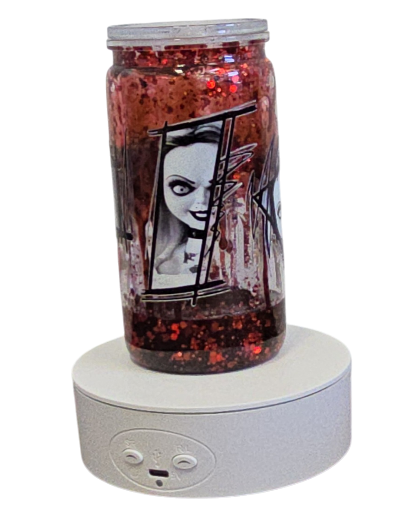 Tiffany Bride of Chucky 16oz Halloween Snowglobe Tumbler with Straw / Gobelet d’Halloween Tiffany 16oz avec paille