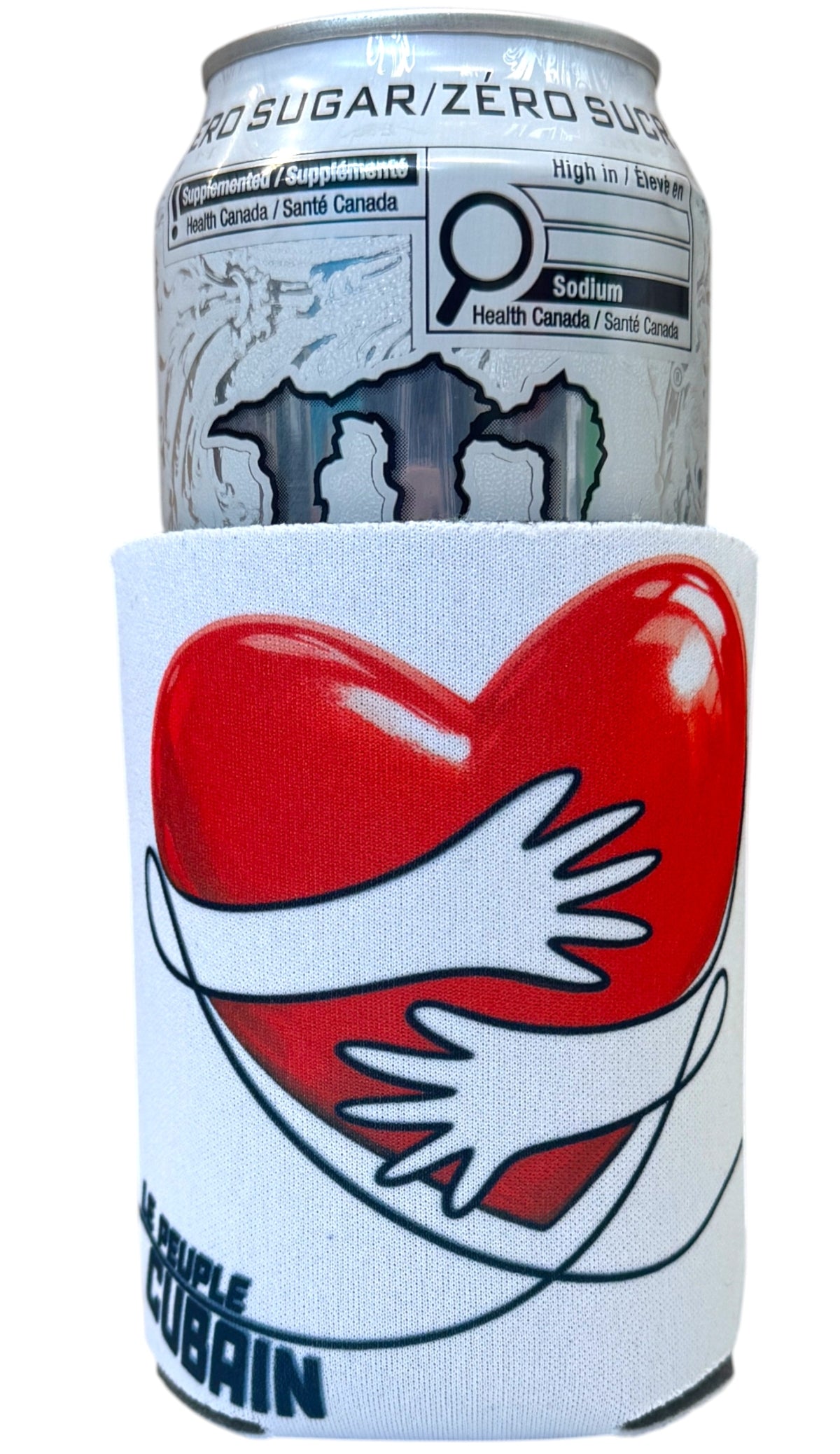LaCubaQuoise - Le Québec Soutien le Peuple Cubain – Can Koozies (Set of 2)